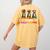 Boston Terrier Dog Halloween Christmas Hallothanksmas Men Women Kids Women's Comfort Colors T-Shirt Back Print Mustard