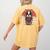Boston Terrier Dog Japanese Style Samurai Dogs Women's Comfort Colors T-Shirt Back Print Mustard