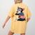 Boston Terrier Dog Merica 4th Of July Usa American Flag Men Women's Comfort Colors T-Shirt Back Print Mustard