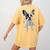 Boston Terrier Dog Motif Pet Art Boston Terrier Men Women Kids Women's Comfort Colors T-Shirt Back Print Mustard