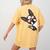 Boston Terrier Dog From Side Boston Bull Women's Comfort Colors T-Shirt Back Print Mustard