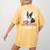 Boston Terrier Dog Women's Comfort Colors T-Shirt Back Print Mustard