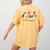 Boston Terrier Fall Pumpkin Tis The Season Autumn Women Women's Comfort Colors T-Shirt Back Print Mustard