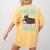 Boston Terrier This Girl Runs On Jesus And Boston Terriers Women's Comfort Colors T-Shirt Back Print Mustard