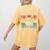 Boston Terrier Grandpa Dog Lover Father's Day Women's Comfort Colors T-Shirt Back Print Mustard