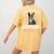 Boston Terrier Groovy World's Best Boston Mom Women's Comfort Colors T-Shirt Back Print Mustard