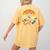 Boston Terrier Guitar Retro Women's Comfort Colors T-Shirt Back Print Mustard