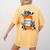 Boston Terrier Happy Pills T-Shirt Women's Comfort Colors T-Shirt Back Print Mustard