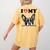 Boston Terrier I Heart My Dog Dog Lover Women's Comfort Colors T-Shirt Back Print Mustard