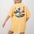Boston Terrier Japanese Kanagawa Wave Surf Loyal Dog Men Women Kids Women's Comfort Colors T-Shirt Back Print Mustard