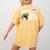 Boston Terrier Lover Coffee And Boston Terriers Women's Comfort Colors T-Shirt Back Print Mustard
