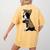 Boston Terrier Lover I Love Mom Tattoo Leopard Women's Comfort Colors T-Shirt Back Print Mustard