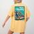Boston Terrier Merry Christmas Tree Truck Dog X-Mas Women's Comfort Colors T-Shirt Back Print Mustard