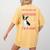 Boston Terrier Mom American Gentleman Dog Lover Mother's Day Women's Comfort Colors T-Shirt Back Print Mustard