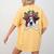 Boston Terrier Pirate T Shirt Jolly Roger Crossbones Skull Women's Comfort Colors T-Shirt Back Print Mustard