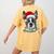 Boston Terrier Santa Christmas Tree Lights Xmas Boys Men Dog Women's Comfort Colors T-Shirt Back Print Mustard