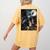 Boston Terrier Selfie Full Moon Flying Witch Halloween Dog Women's Comfort Colors T-Shirt Back Print Mustard
