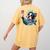 Boston Terrier Selfie Statue Of Liberty 4th Of July American Women's Comfort Colors T-Shirt Back Print Mustard
