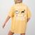 Boston Terrier Shirt Coffee And Boston Terrier Cute Dog For Men Women Girls Kids Women's Comfort Colors T-Shirt Back Print Mustard