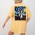 Boston Terrier Starry Night Van Gogh Art Women's Comfort Colors T-Shirt Back Print Mustard