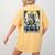Boston Terrier Tarot Card Dog Women's Comfort Colors T-Shirt Back Print Mustard