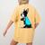 Boston Terrier Tattoos I Love Mom Women's Comfort Colors T-Shirt Back Print Mustard
