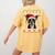 Boston Terrier Ugly Christmas Sweater Xmas For Adults Kids Women's Comfort Colors T-Shirt Back Print Mustard
