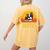 Boston Terrier Never Underestimate a Girl With a Bostie Women's Comfort Colors T-Shirt Back Print Mustard