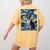 Boston Terrier Van Gogh Starry Night Women's Comfort Colors T-Shirt Back Print Mustard