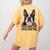 Boston Terrier Will Find And Lick You Bostie Mom Women's Comfort Colors T-Shirt Back Print Mustard