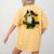 Boston Terrier s Mid-Century Modern Art s Street Grunge Women's Comfort Colors T-Shirt Back Print Mustard