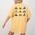 Boston Terriers Yoga Asana Pose And Meditation Women's Comfort Colors T-Shirt Back Print Mustard