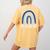 Bulldogs School Mascot Rainbow Teacher Lover Women's Comfort Colors T-Shirt Back Print Mustard Bulldogs School Mascot Rainbow Teacher Lover Women's Comfort Colors T-Shirt Back Print Mustard