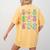 Bunny Reading Books Easter Day Librarian Teacher Book Women's Comfort Colors T-Shirt Back Print Mustard Bunny Reading Books Easter Day Librarian Teacher Book Women's Comfort Colors T-Shirt Back Print Mustard