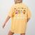 All Is Calm Xmas Kindergarten Christmas Season Teacher Women's Comfort Colors T-Shirt Back Print Mustard