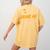You Can't Scare Me I Teach 4th Grade Teacher Halloween Ghost Women's Comfort Colors T-Shirt Back Print Mustard
