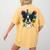 Celebration Event Birthday Party Boston Terrier Women's Comfort Colors T-Shirt Back Print Mustard