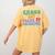 Chaos But Make It Academic Teacher Back To School Women's Comfort Colors T-Shirt Back Print Mustard