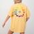Chicken Themed Color Wheel Educational Art Teacher Artist Men Women Girls Kids Women's Comfort Colors T-Shirt Back Print Mustard