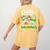 Chillin With My Pre-K Snowmies Christmas Teacher Xmas Women's Comfort Colors T-Shirt Back Print Mustard