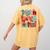 Christmas Coquette Bow Teacher Teach Love Inspire Women's Comfort Colors T-Shirt Back Print Mustard