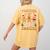 Christmas Teacher Of Smart Cookies Gingerbread Man Teaching Women's Comfort Colors T-Shirt Back Print Mustard Christmas Teacher Of Smart Cookies Gingerbread Man Teaching Women's Comfort Colors T-Shirt Back Print Mustard