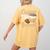 Coffee Teach Repeat Teacher Women's Comfort Colors T-Shirt Back Print Mustard