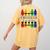 Colorful Crayon Kindergarten Team Tee For Teachers Students Men Women Kids Women's Comfort Colors T-Shirt Back Print Mustard