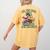 All The Cool Dragons Are Reading Dragon Teacher Women's Comfort Colors T-Shirt Back Print Mustard