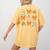 Coquette Bow Fall Science Teacher Stem Teacher Thanksgiving Women's Comfort Colors T-Shirt Back Print Mustard