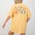 Created By God Chosen By Jesus Called To Be a Teacher Women's Comfort Colors T-Shirt Back Print Mustard