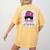 CTE Teacher In October We Wear Pink Breast Cancer Awareness Women's Comfort Colors T-Shirt Back Print Mustard