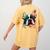 Cute Boston Terrier Puppy Dog Art Lover Unique Painting For Men Women Kids Women's Comfort Colors T-Shirt Back Print Mustard