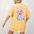 Cute Ghost Book Reading Halloween Teacher Top Girls Women Women's Comfort Colors T-Shirt Back Print Mustard